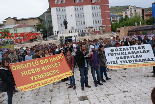 dhf dersim saldrlar protesto