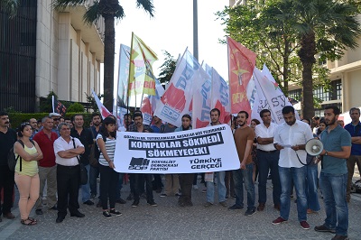 SDP ye yapılan baskınlar protesto edildi