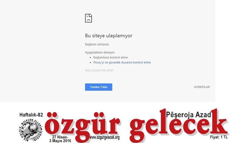 ozgur gelecek ulasilamiyor