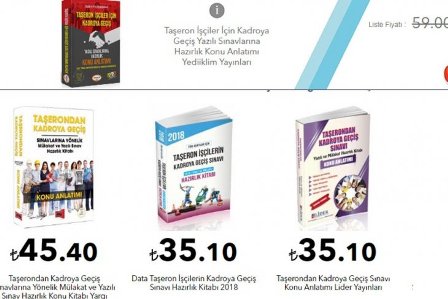 Taşerona kadro tartışmaları sürerken bilinmeyen sınav için test kitabı çıkardılar